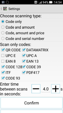 系統設定 Code 39模式 系統設定 Code 39模式