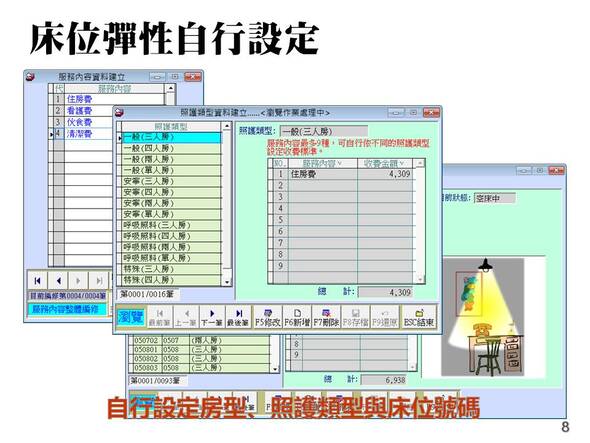 床位房型自行設定