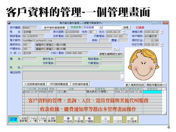 單一管理畫面操作簡單