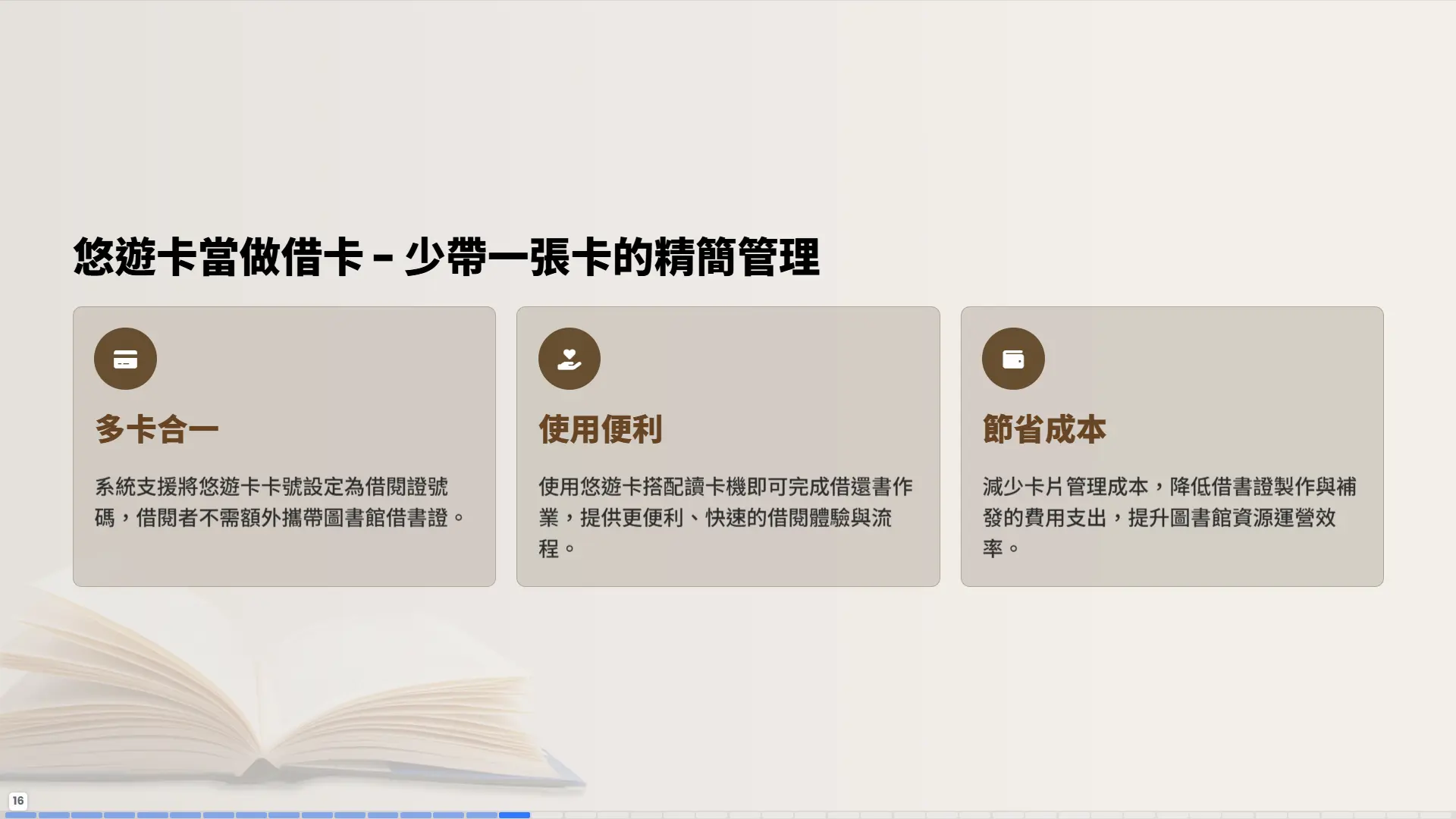悠遊卡當做借書證-多卡合一-使用便利-節省成本-少帶一張卡管理