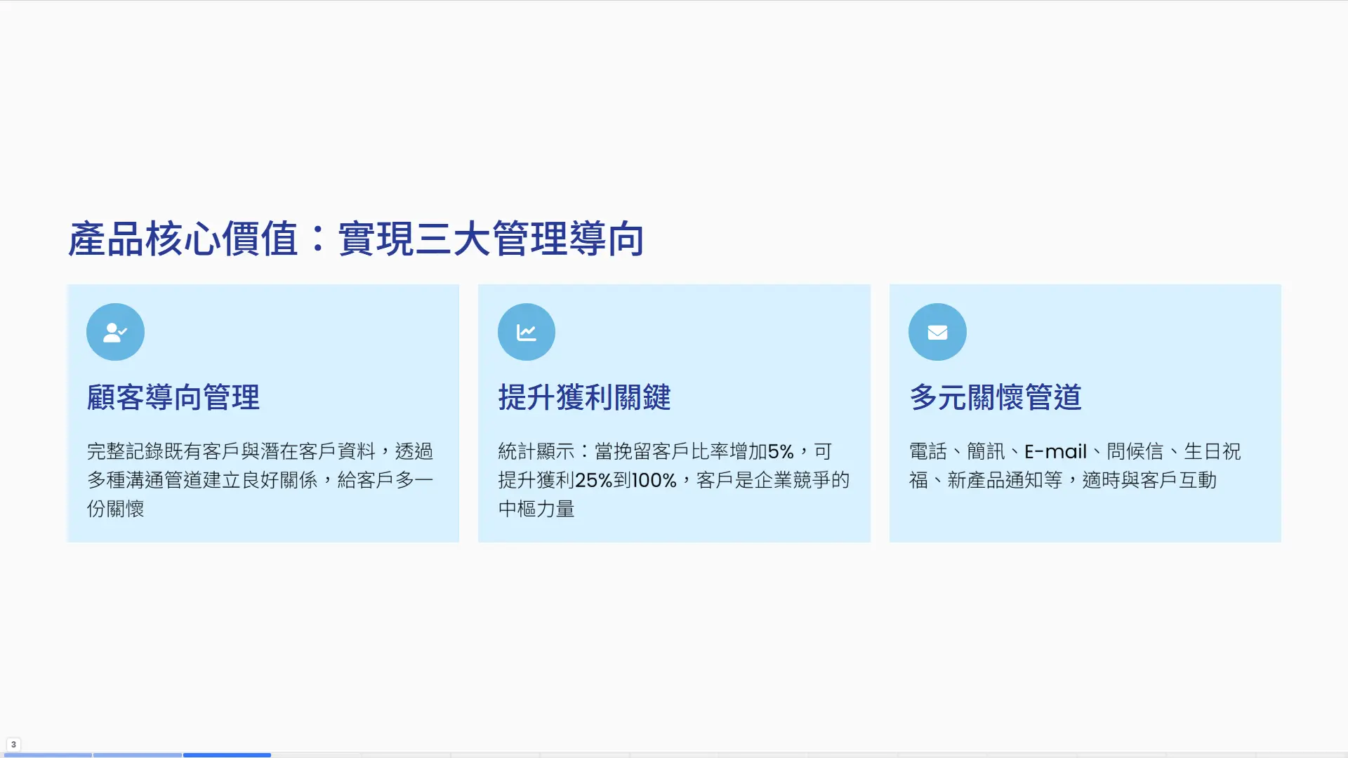 CRM三大管理導向-顧客導向、提升獲利關鍵與多元關懷管道