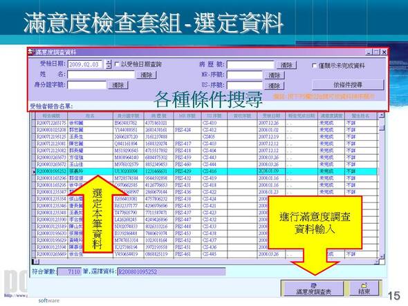 健康檢查管理系統-說明圖檔15-普大軟體