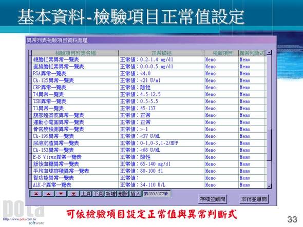 健康檢查管理系統-說明圖檔33-普大軟體